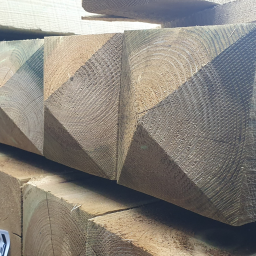2.4m “8ft” 6”x6” Pressure Treated Gate Posts