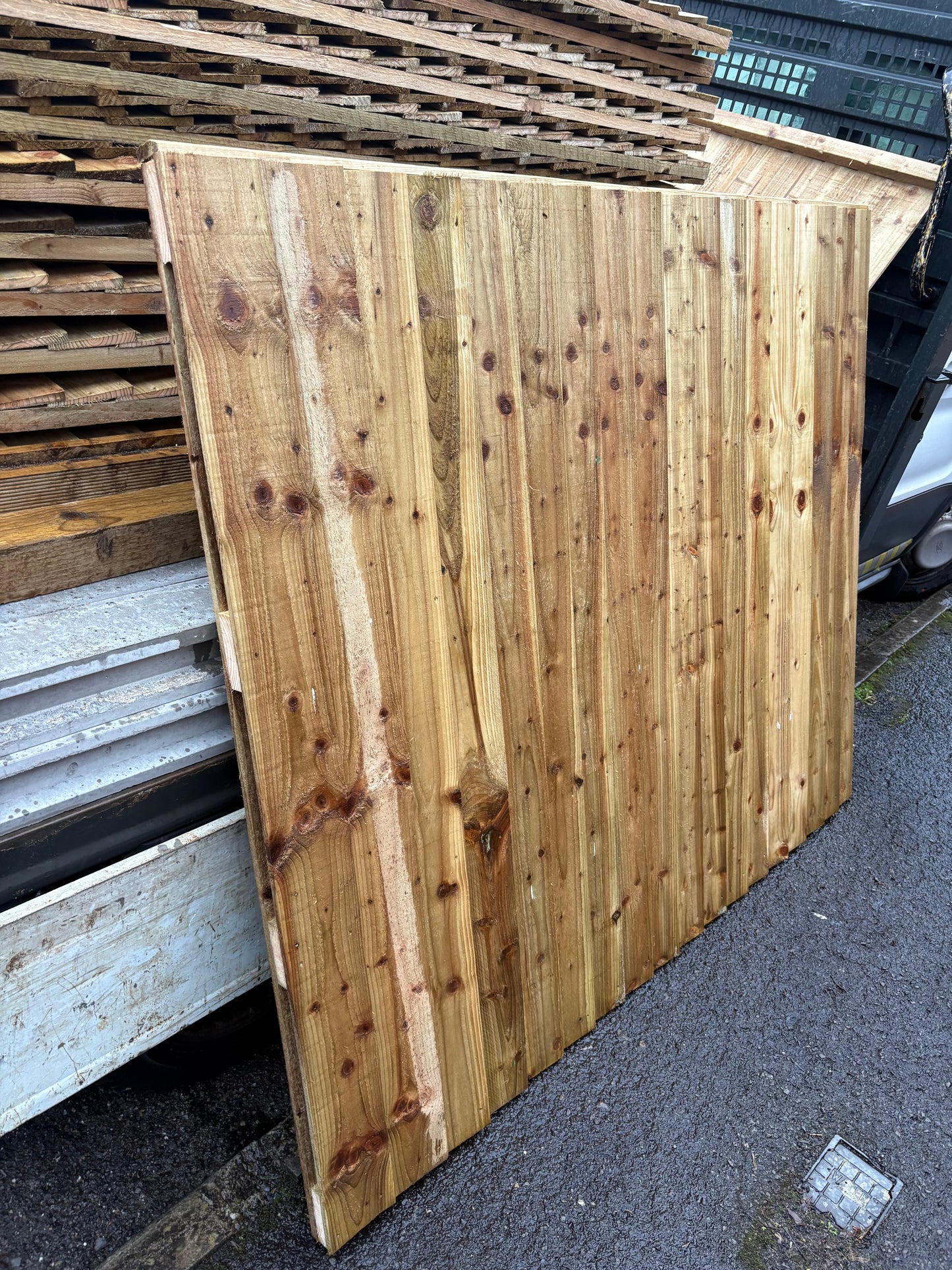 Double Sided Pressure Treated Feather Edge Panels