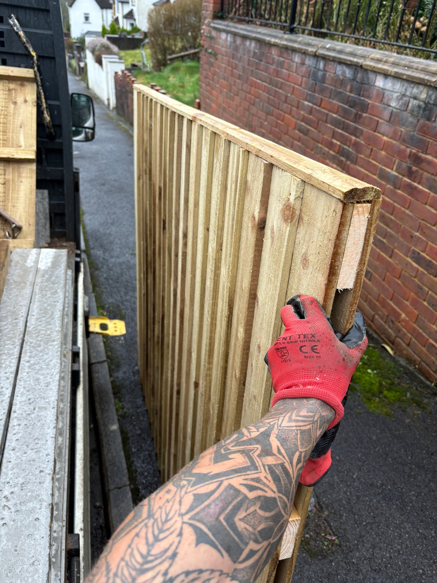 Double Sided Pressure Treated Feather Edge Panels